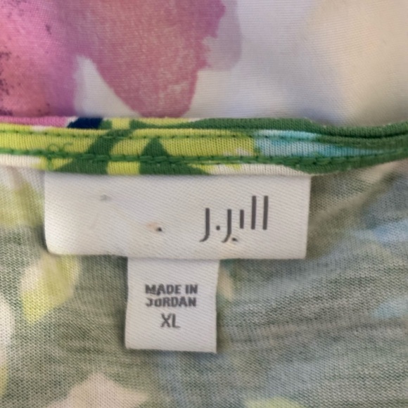 J. Jill Green Floral Blouse - Picture 2 of 8